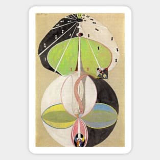 High Resolution Hilma af Klint The Tree Of Knowledge No 5 Series W 1915 Sticker